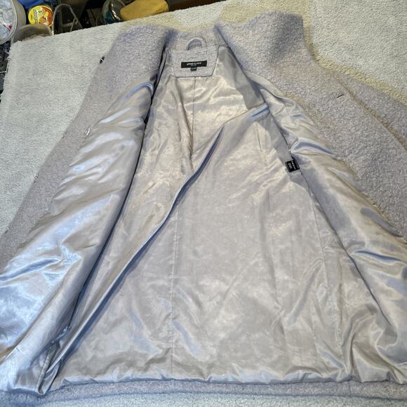 Kenneth Cole Womens Peacoat Size XL Gray Boucle Wool Fencer Collar - Picture 11 of 13